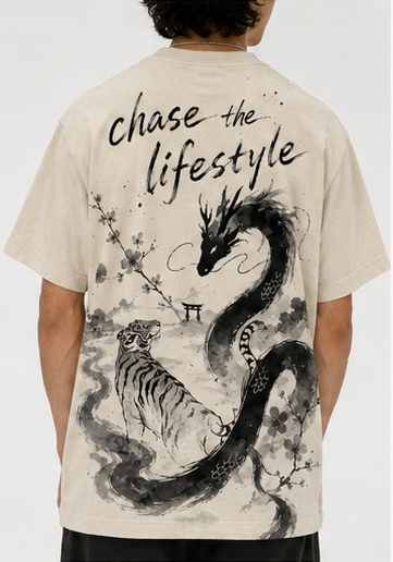 Lucent Lifestyle Sumi-e Koi & Dragon Tee