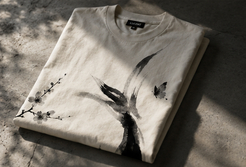 Lucent Lifestyle Sumi-e Koi & Dragon Tee